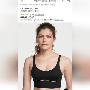 Allegro sports bra Victoria Secret 34DD